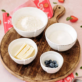 Lastra White Assorted Prepping Bowls - Set of 4